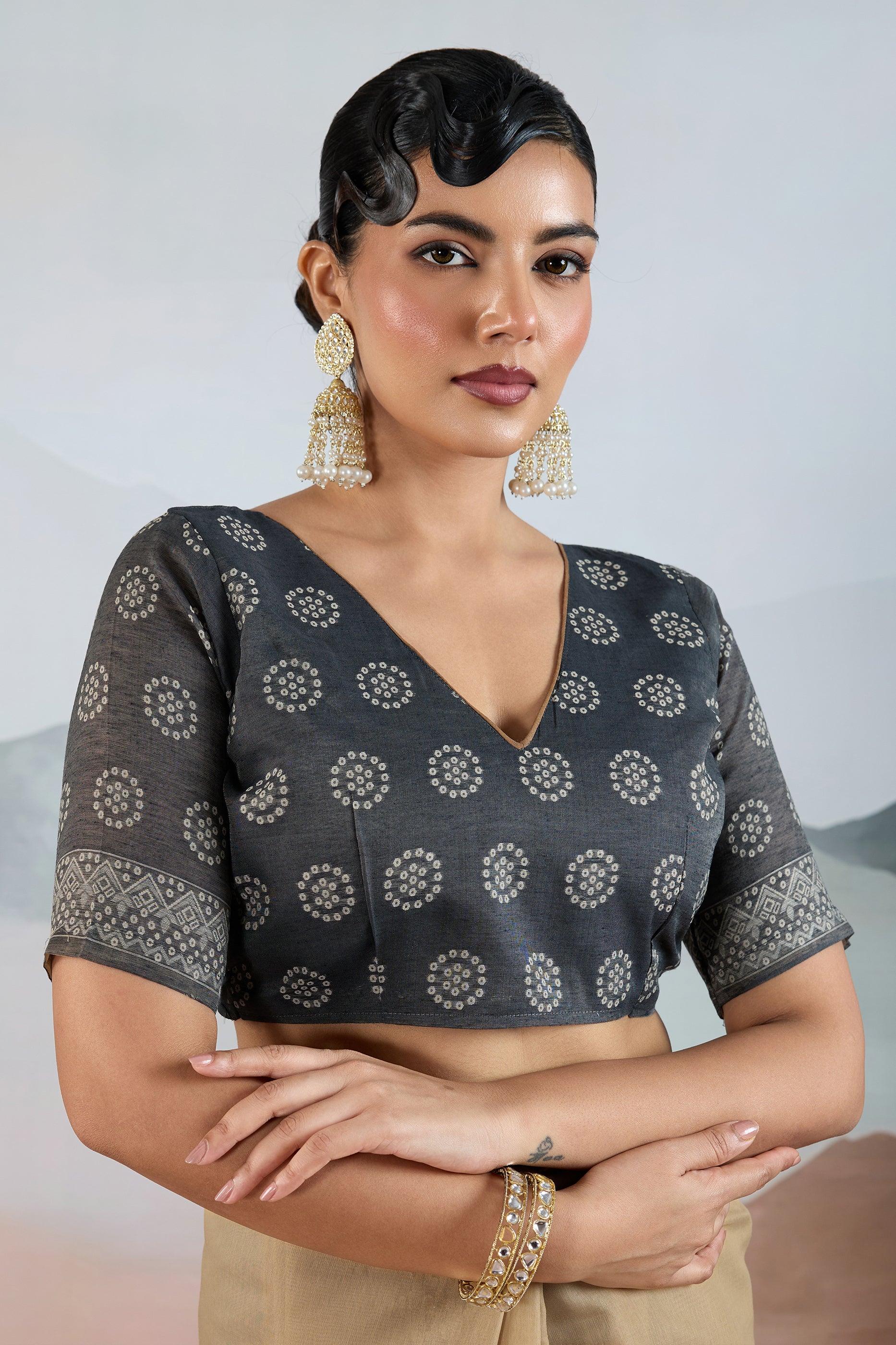 Beige Woven Viscose Cotton Saree-SAR12303_4_SareeButa.com