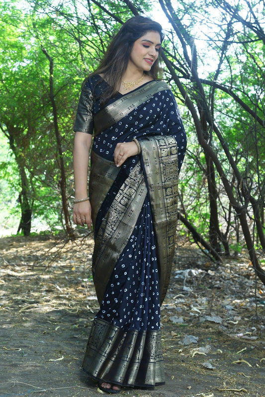 black-bandhej-silk-saree-zb131613_1_SareeButa.com