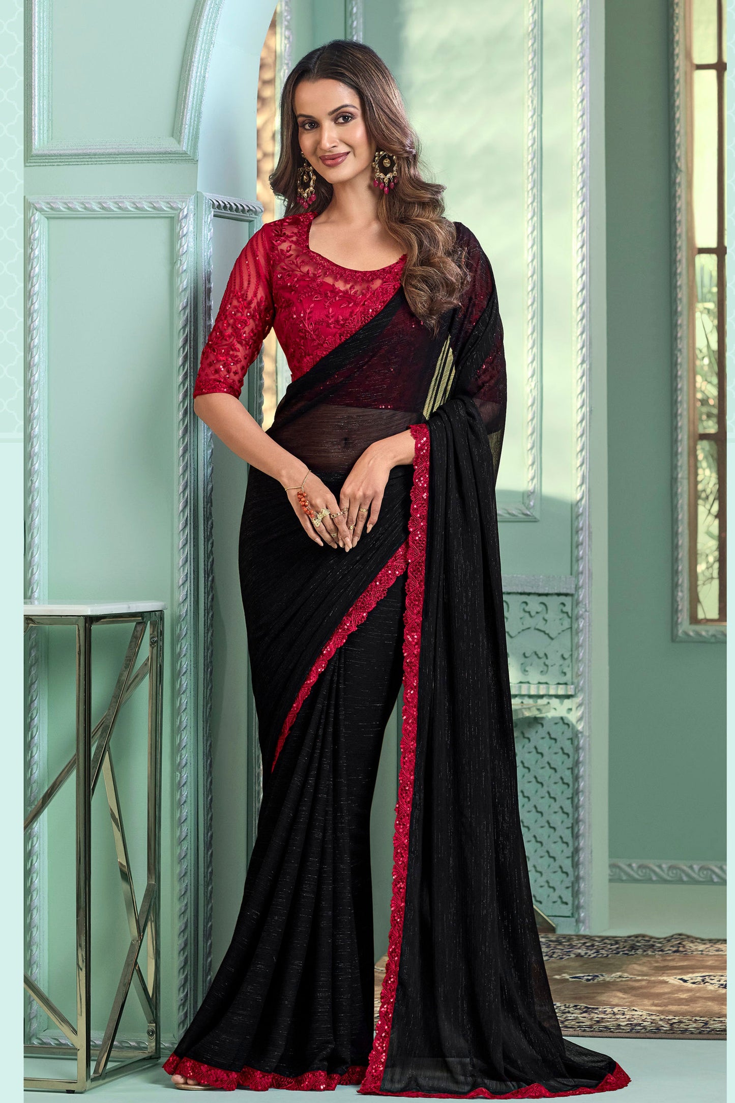 black-chiffon-saree-zb131723_1_SareeButa.com