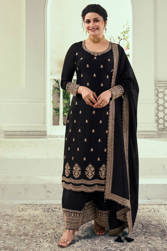 black-embroidered-georgette-palazzo-suit-zbss100012_1_SareeButa.com