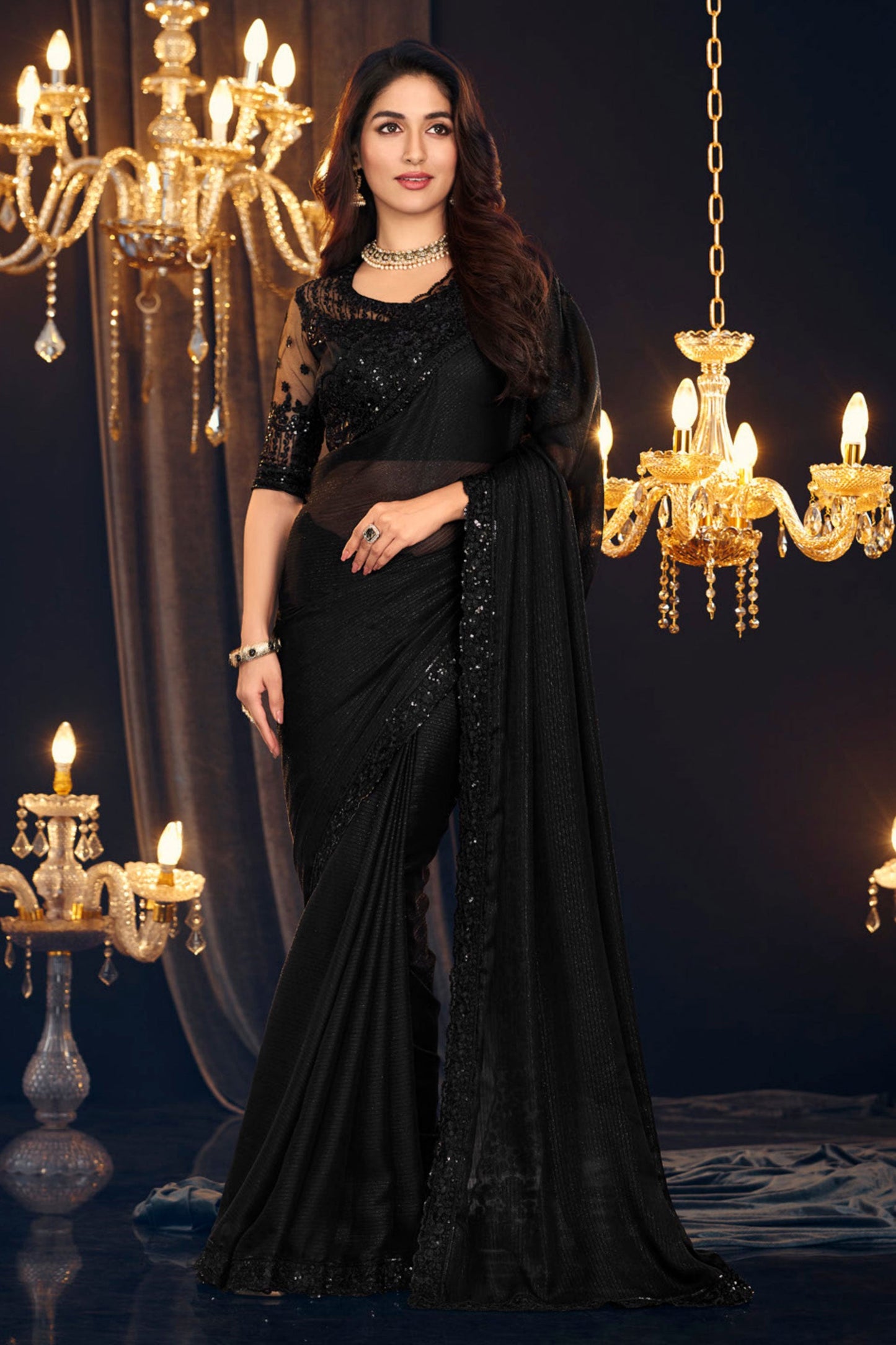 black-shimmer-georgette-saree-zb131299_1_SareeButa.com