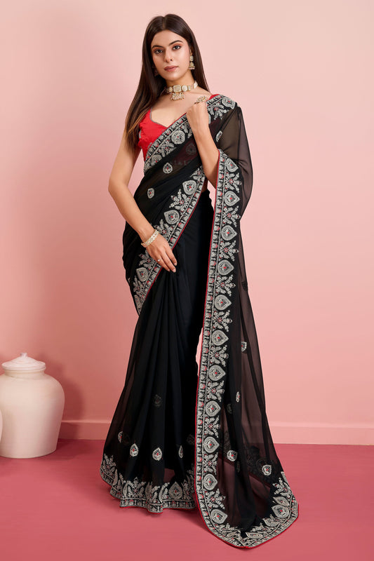 black-embroidered-georgette-saree-zb131410_1_SareeButa.com