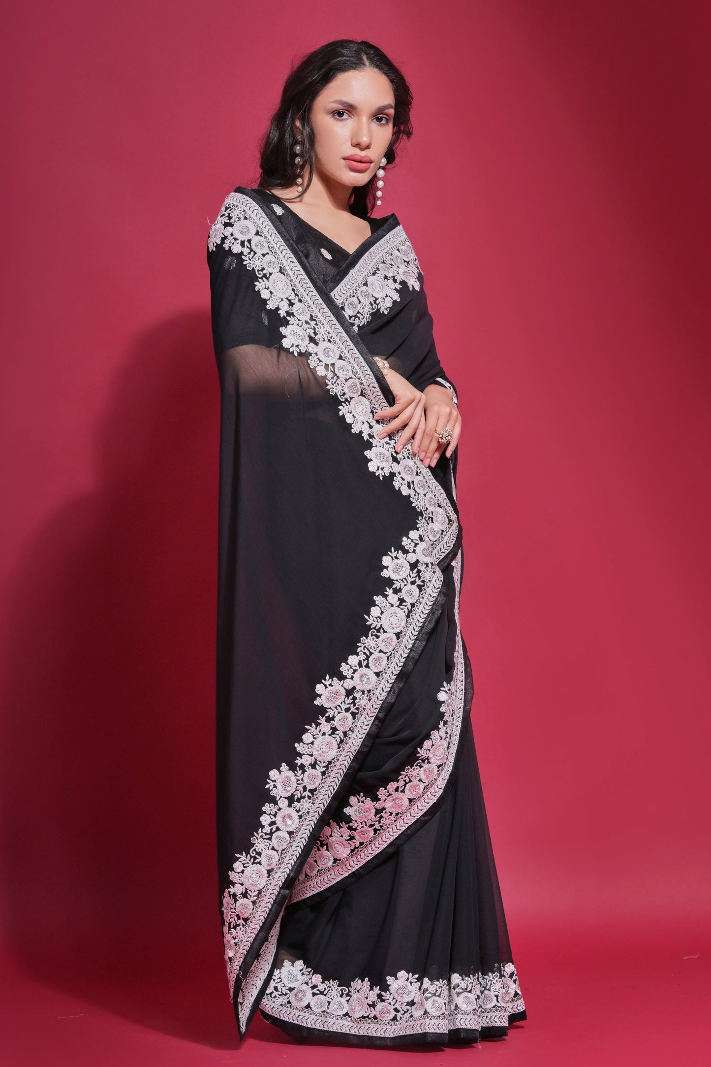 black-embroidered-georgette-saree-zb132125_3_SareeButa.com