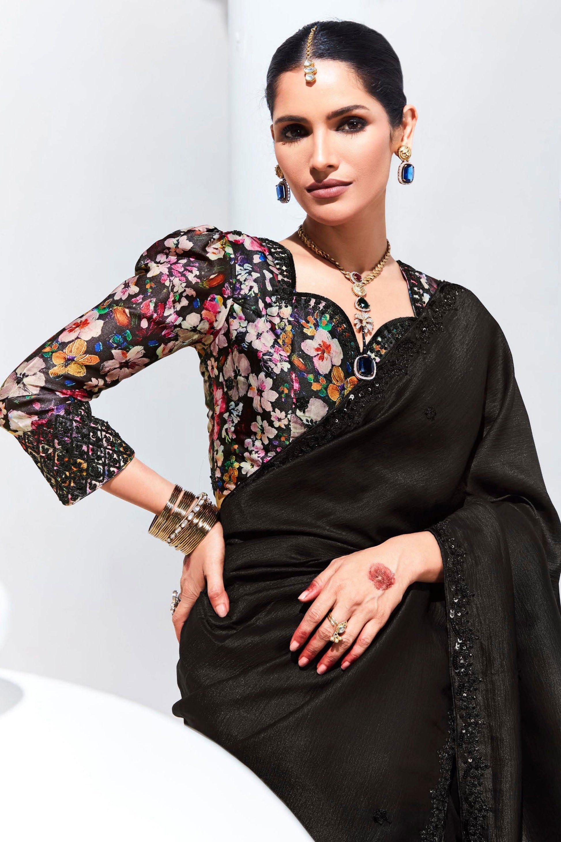 black-embroidered-organza-saree-zb132109_2_SareeButa.com