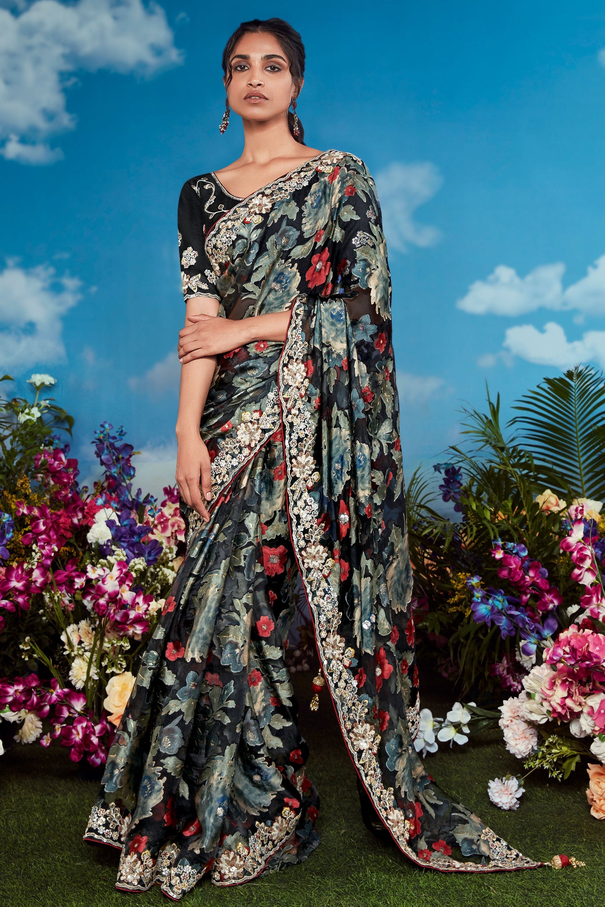 Black Organza Brasso Saree-ZB132886_1_SareeButa.com