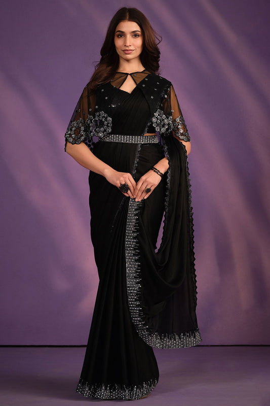 black-satin-crepe-silk-readymade-saree-zb130231_1_SareeButa.com