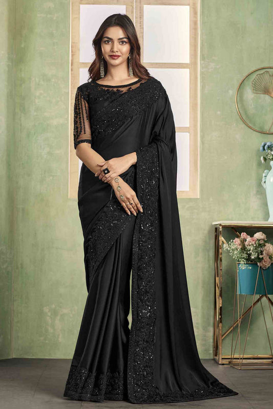black-satin-silk-saree-zb131029_1_SareeButa.com