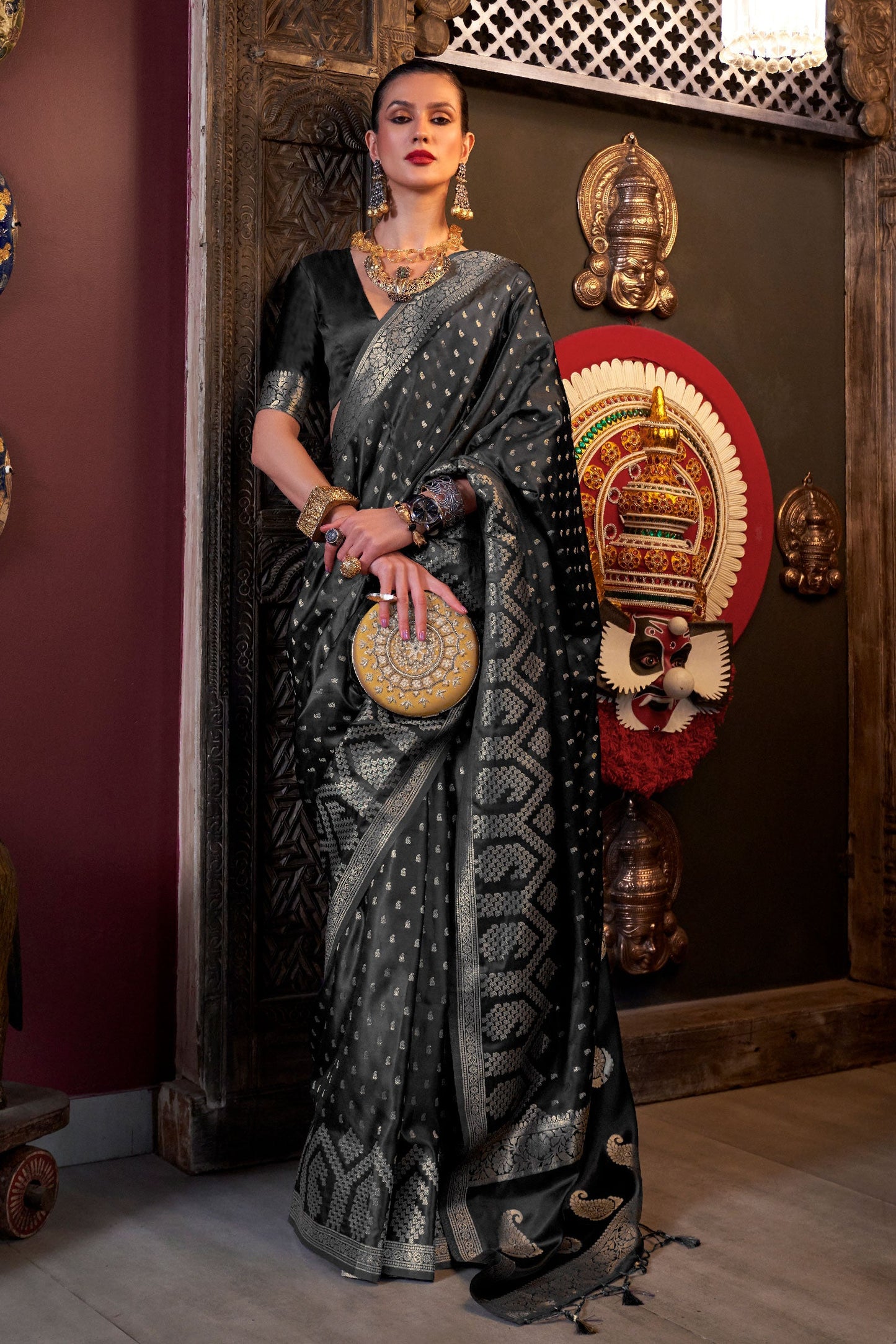 black-woven-satin-silk-saree-zb130595_1_SareeButa.com