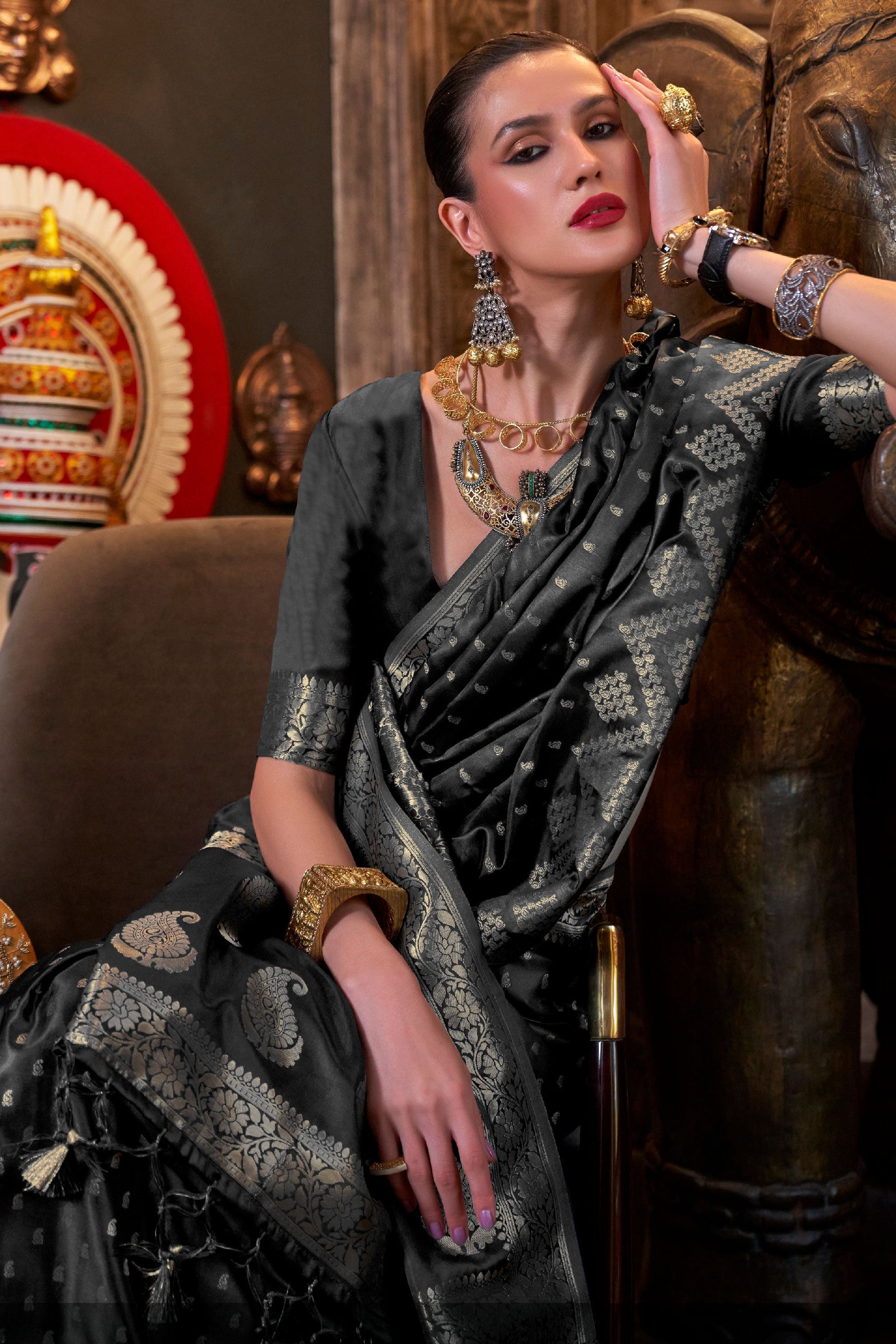 black-woven-satin-silk-saree-zb130595_2_SareeButa.com