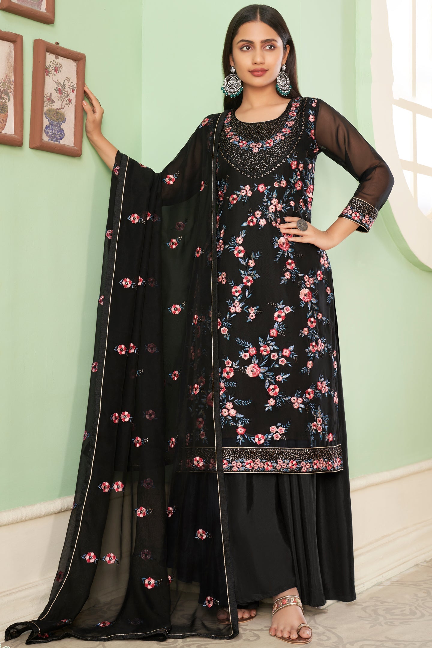 black-embroidered-georgette-suit-ss060_1_SareeButa.com