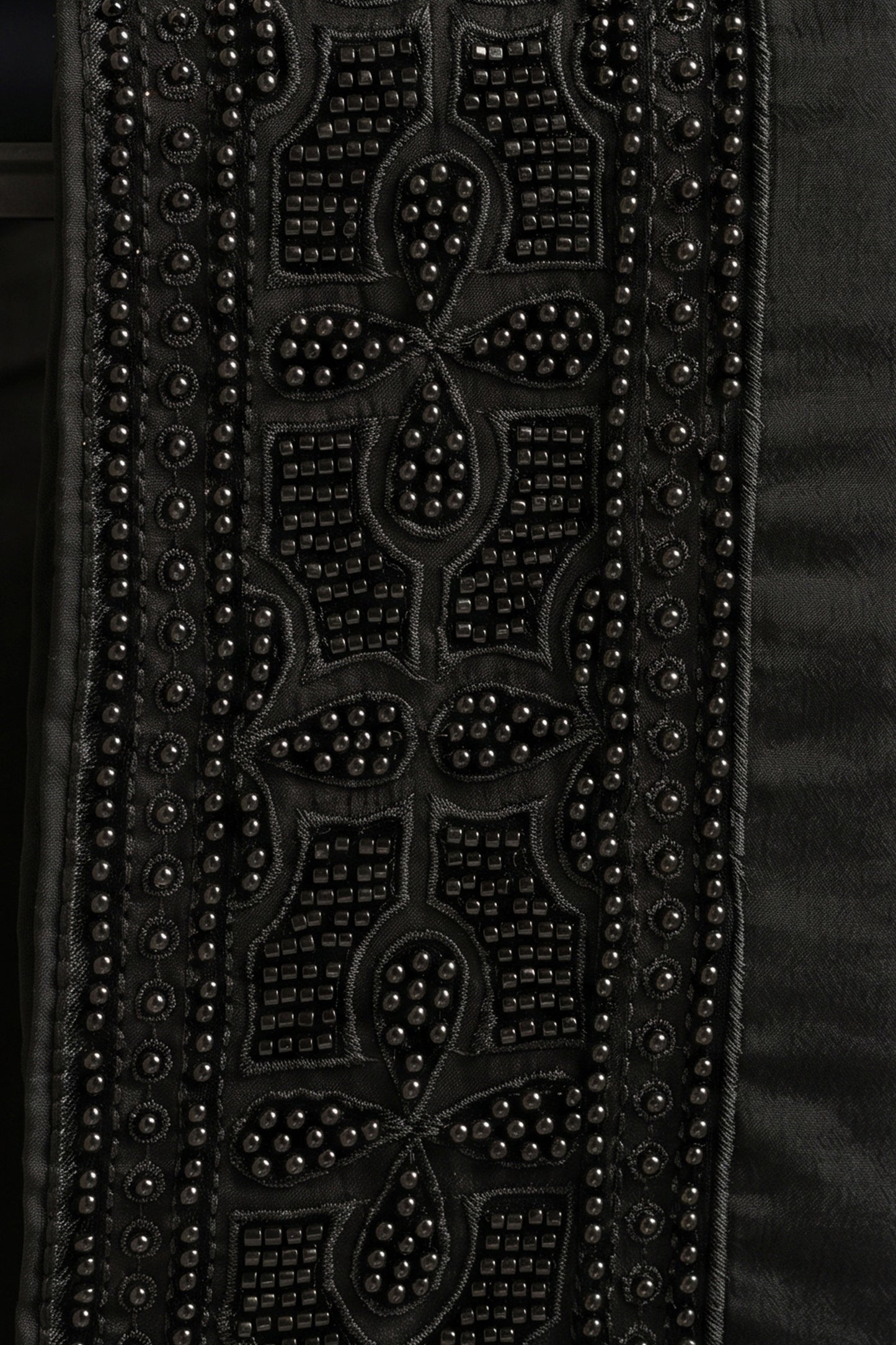 Black Readymade Bead Work Chinon Suit-SAR13003_6_SareeButa.com