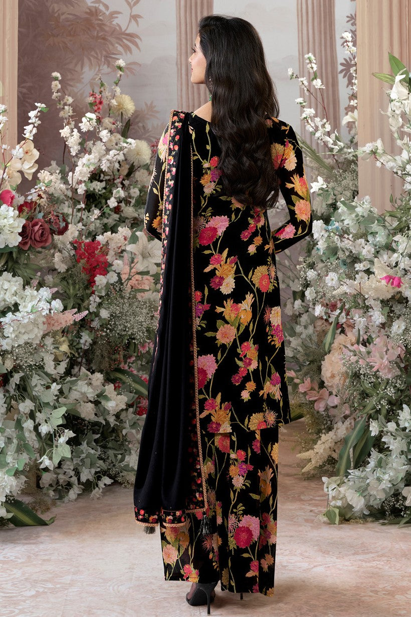 Black Readymade Chinon Sharara Suit-SS970_3_SareeButa.com