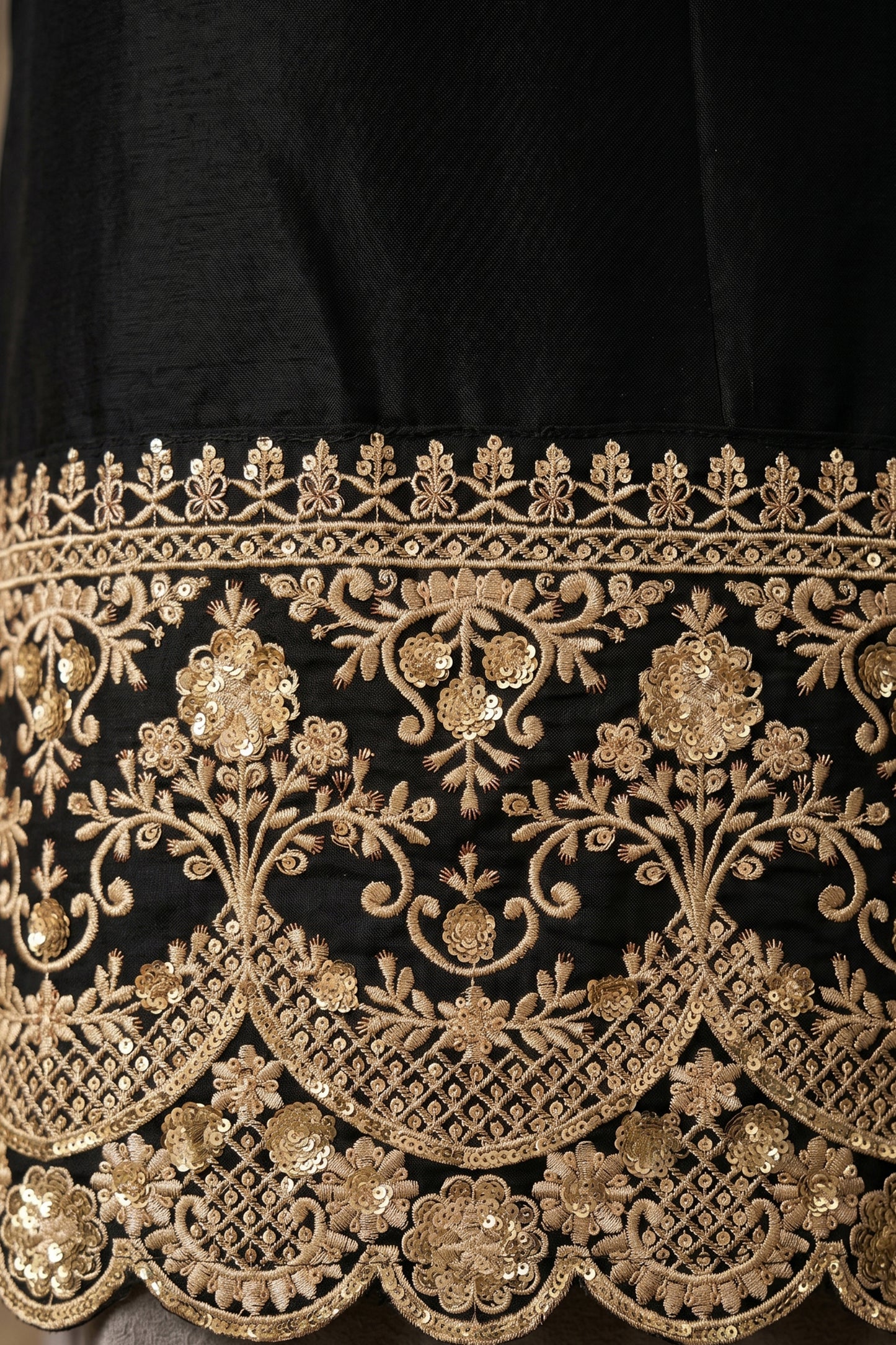 Black Readymade Embroidered Anarkali Suit-SAR13013_5_SareeButa.com
