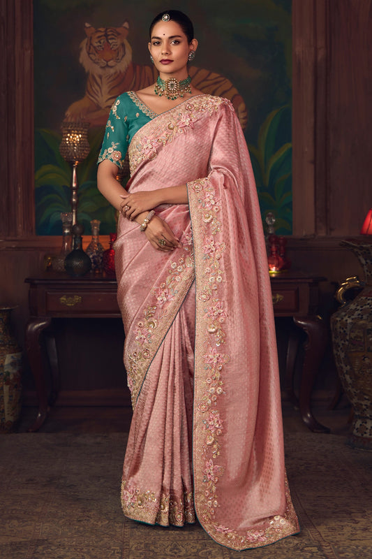 Blossom Pink Heavy Work Silk Saree-SAR10988_1_SareeButa.com