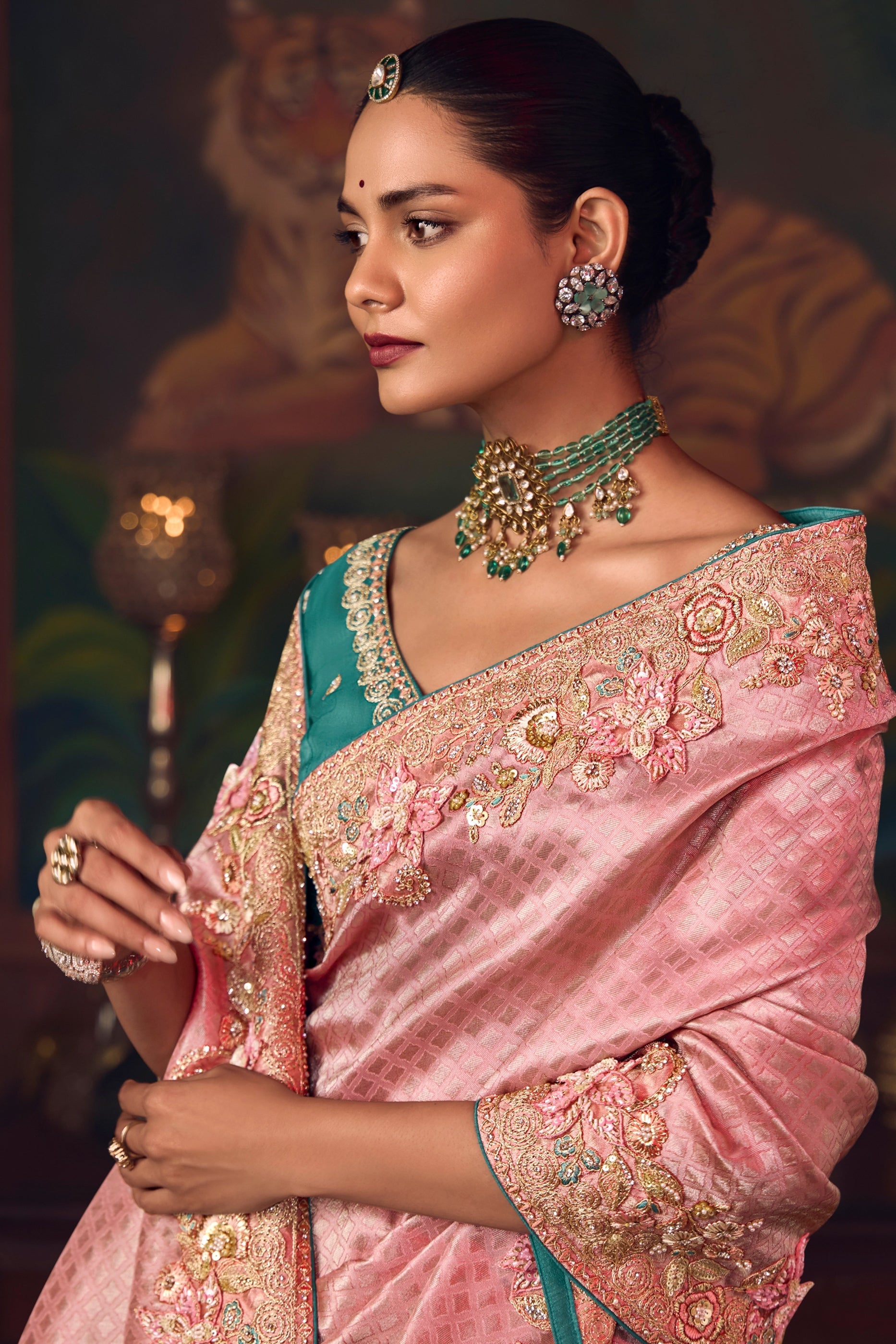 Blossom Pink Heavy Work Silk Saree-SAR10988_3_SareeButa.com