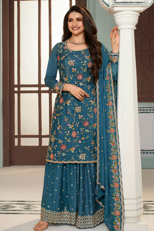 blue-embroiderd-chinon-palazzo-suit-zbss100008_1_SareeButa.com