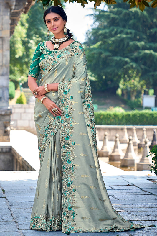 grey-embroidered-banarasi-saree-zb131846_1_SareeButa.com