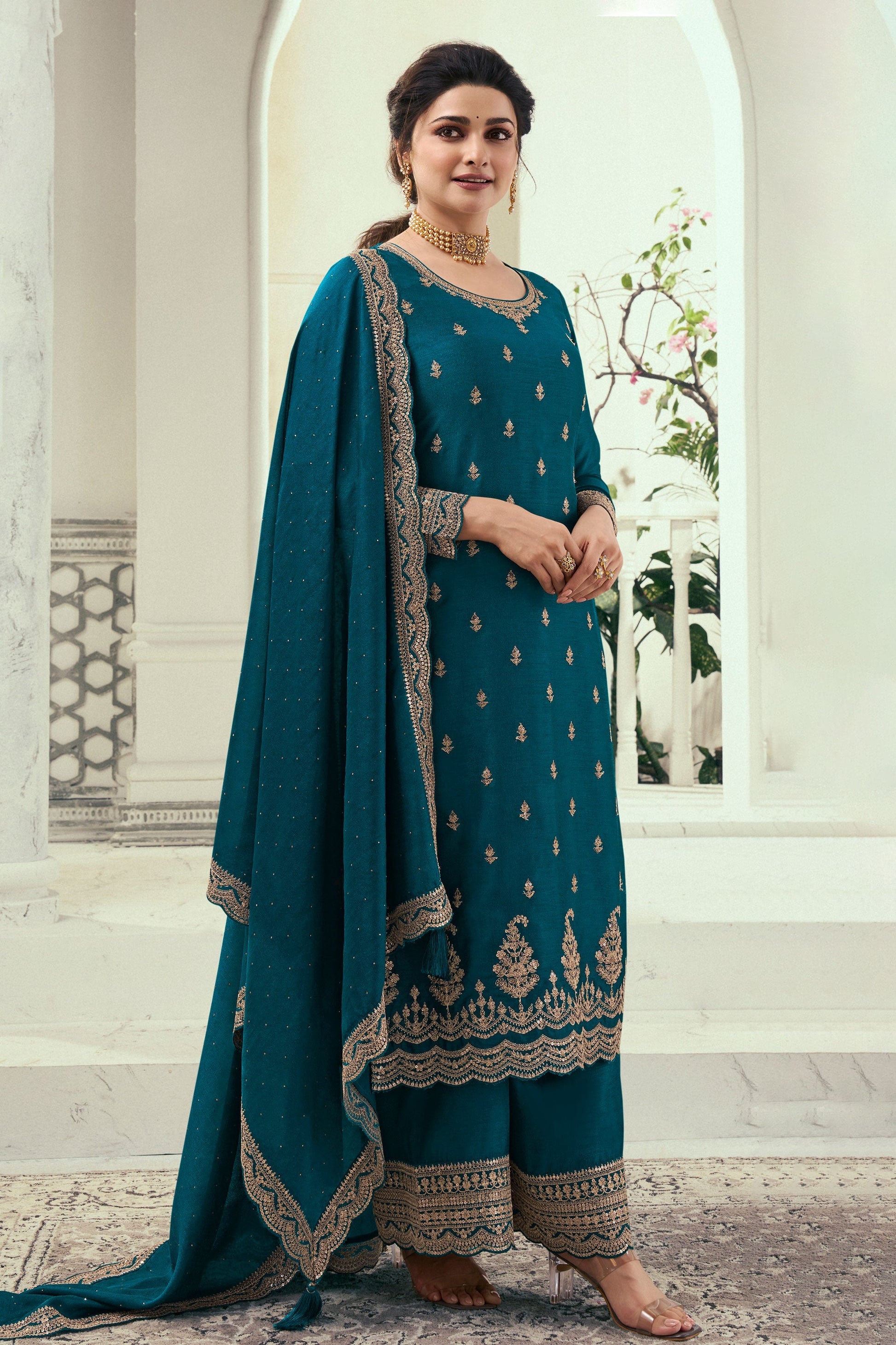 blue-embroidered-georgette-palazzo-suit-zbss100009_1_SareeButa.com