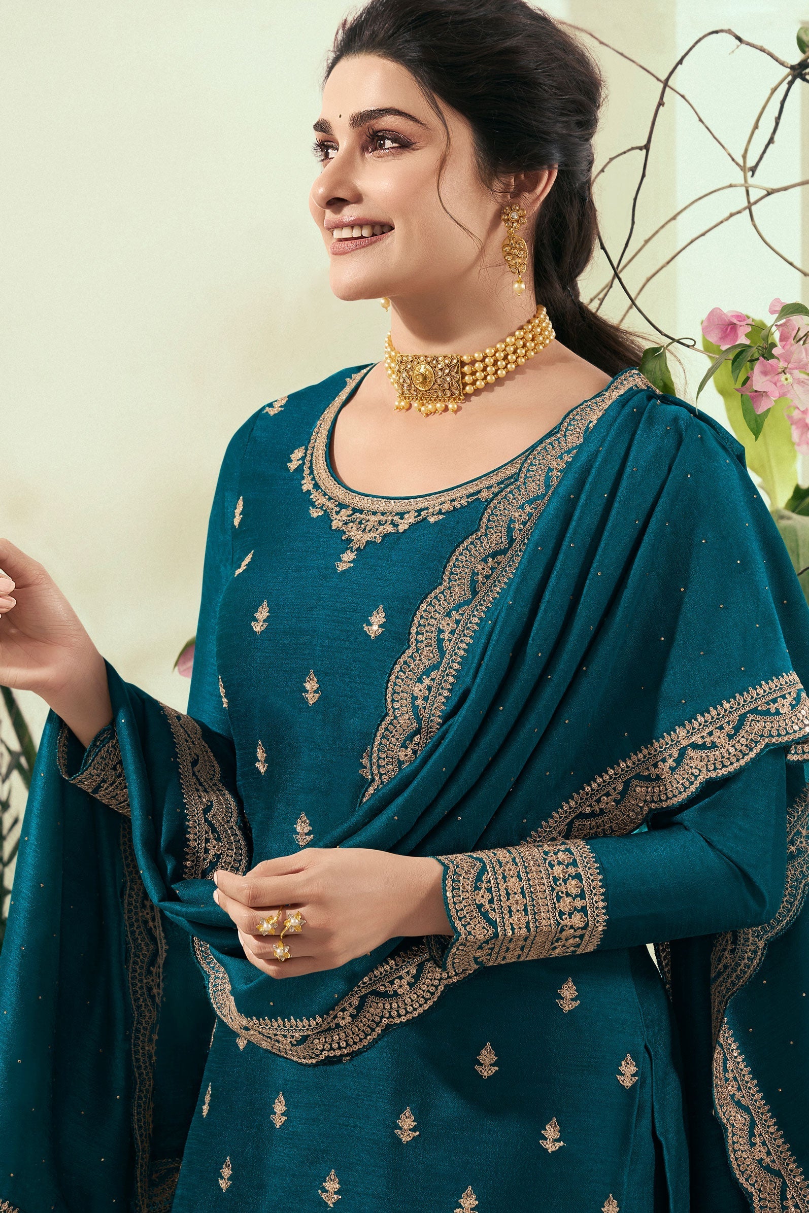 blue-embroidered-georgette-palazzo-suit-zbss100009_2_SareeButa.com
