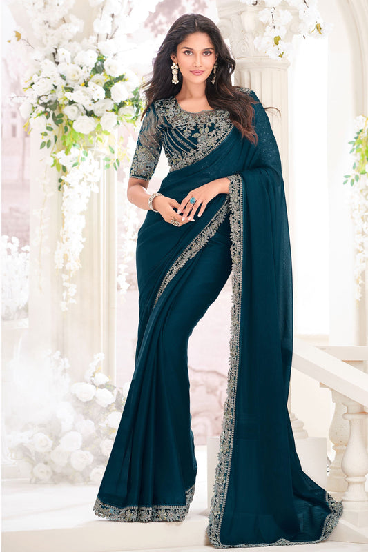 blue-embroidered-georgette-saree-zb132530_1_SareeButa.com