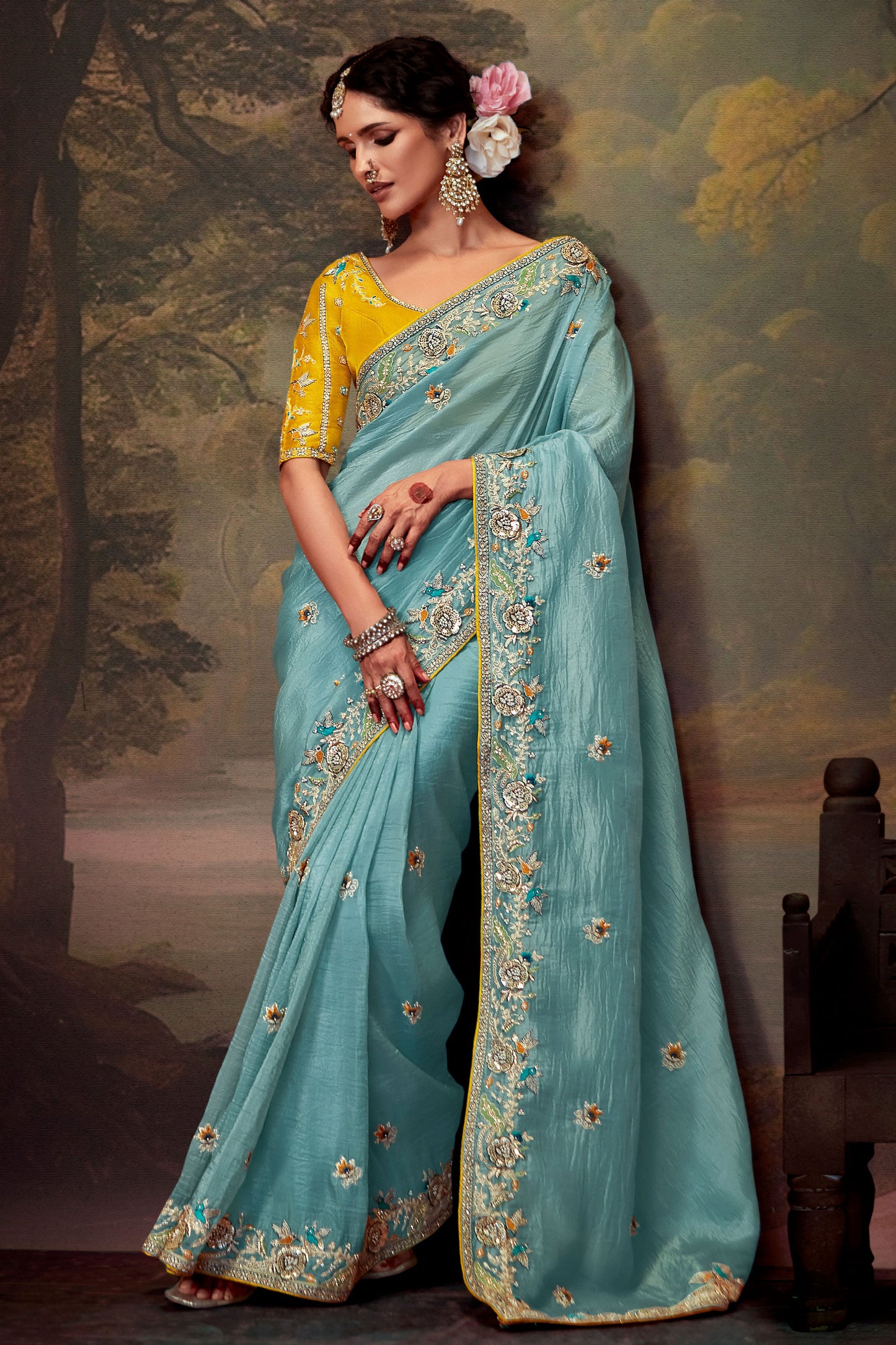 blue-embroidered-organza-saree-zb132745_1_SareeButa.com