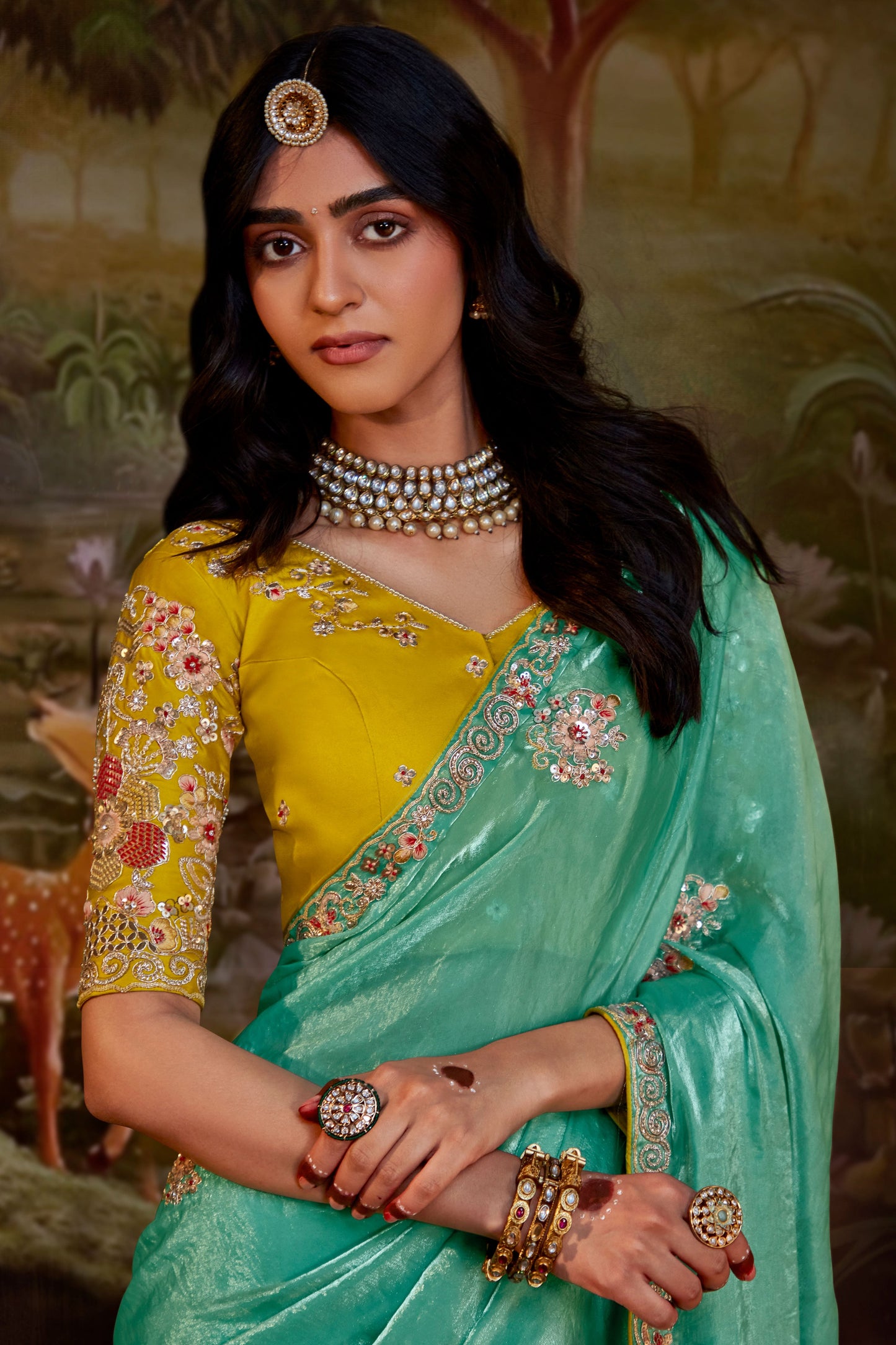 sea-green-embroidered-organza-saree-zb132792_2_SareeButa.com