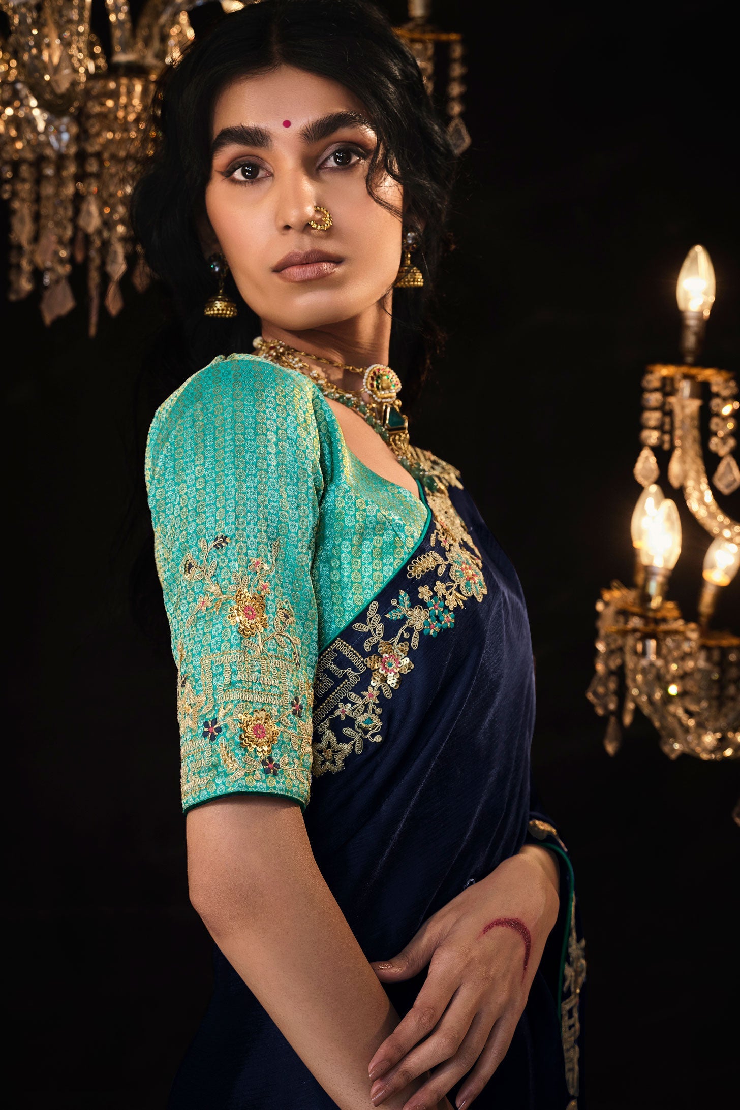 blue-embroidered-organza-silk-saree-zb130868_4_SareeButa.com