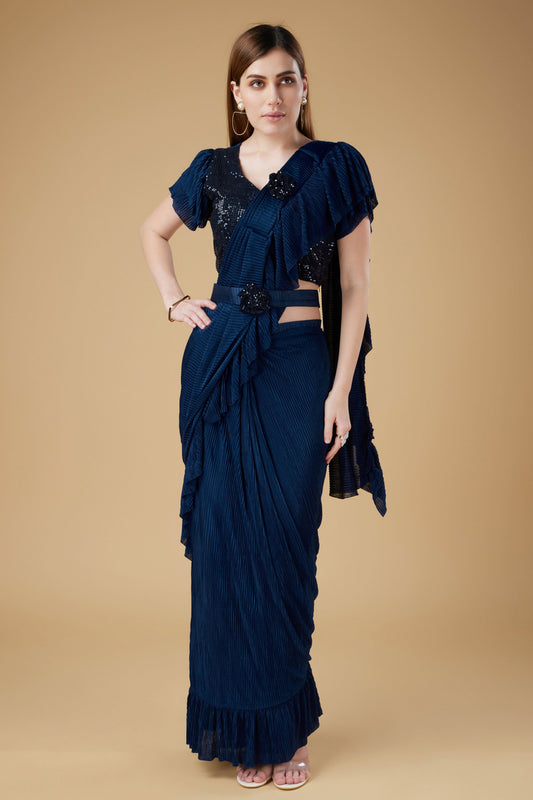 blue-frill-border-readymade-saree-zb131032_1_SareeButa.com