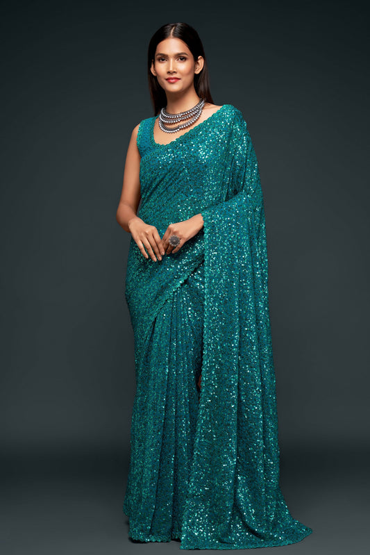 blue-georgette-sequin-saree-zb131759_1_SareeButa.com