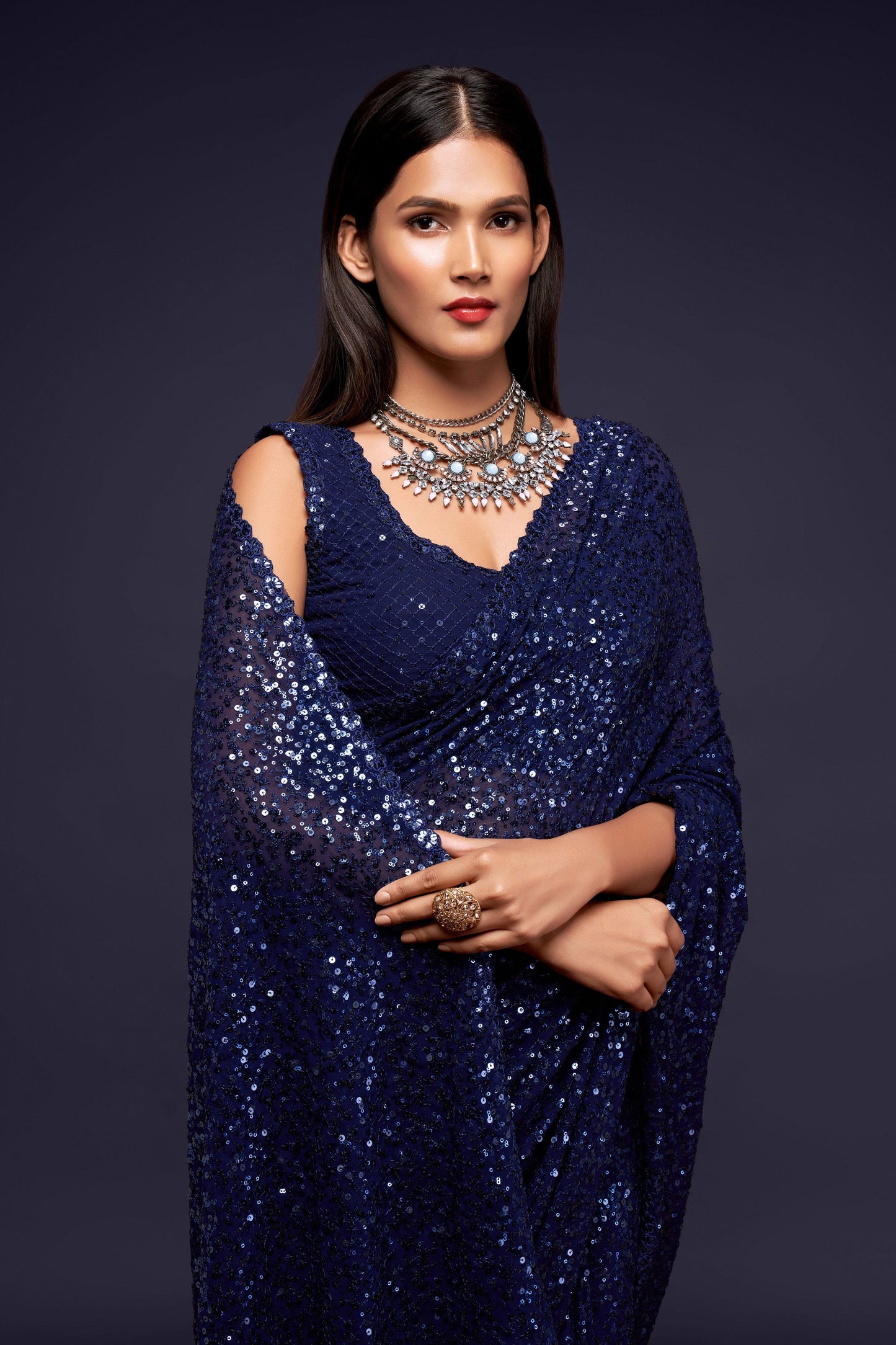 blue-georgette-sequin-saree-zb131768_2_SareeButa.com