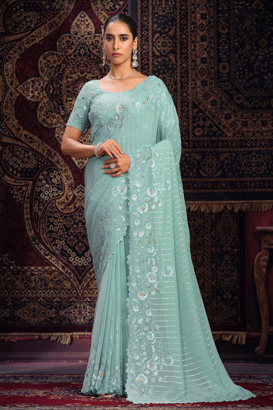 blue-georgette-sequin-saree-zb131777_1_SareeButa.com