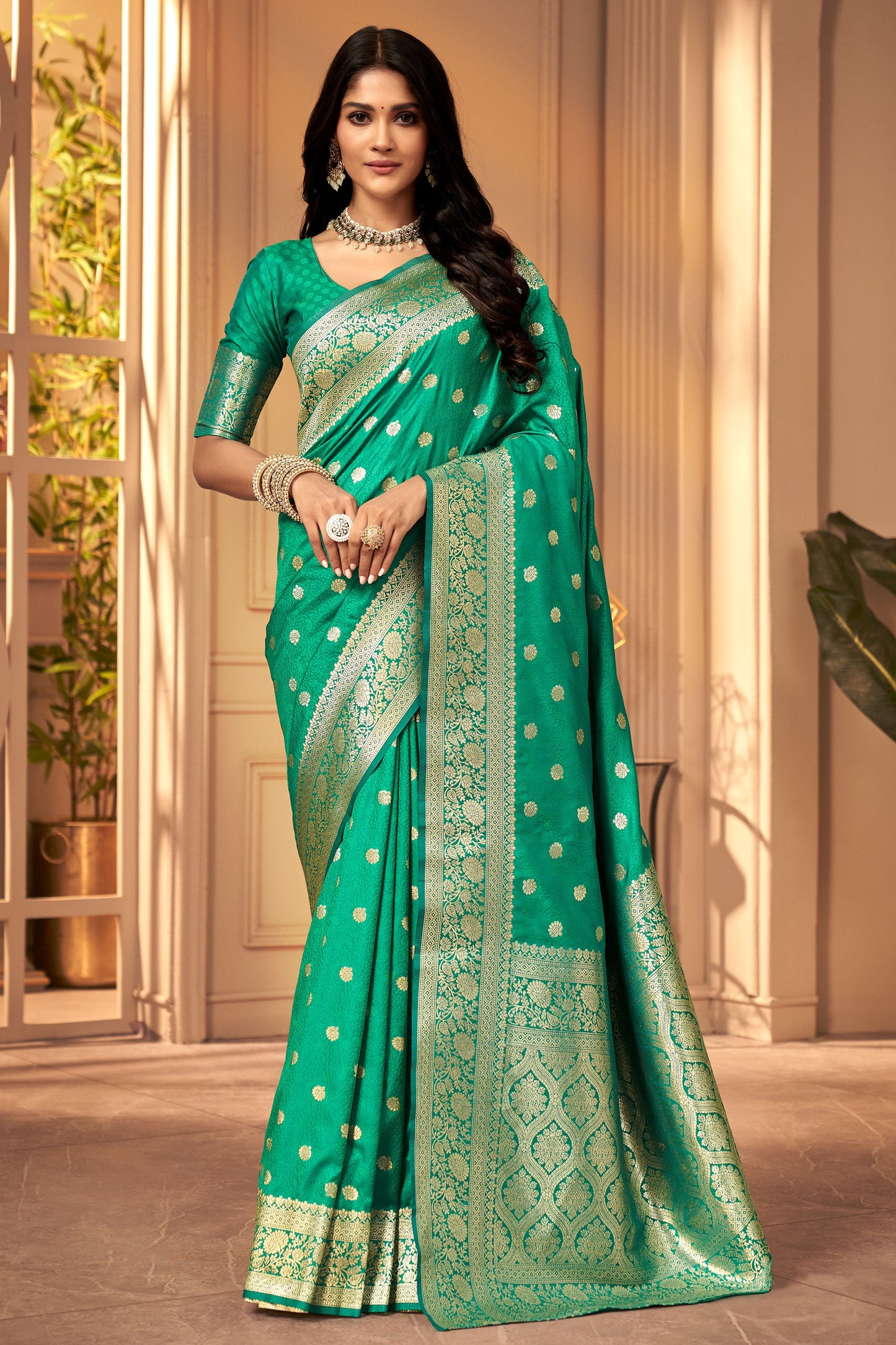 blue-green-banarasi-silk-saree-zb131608_1_SareeButa.com