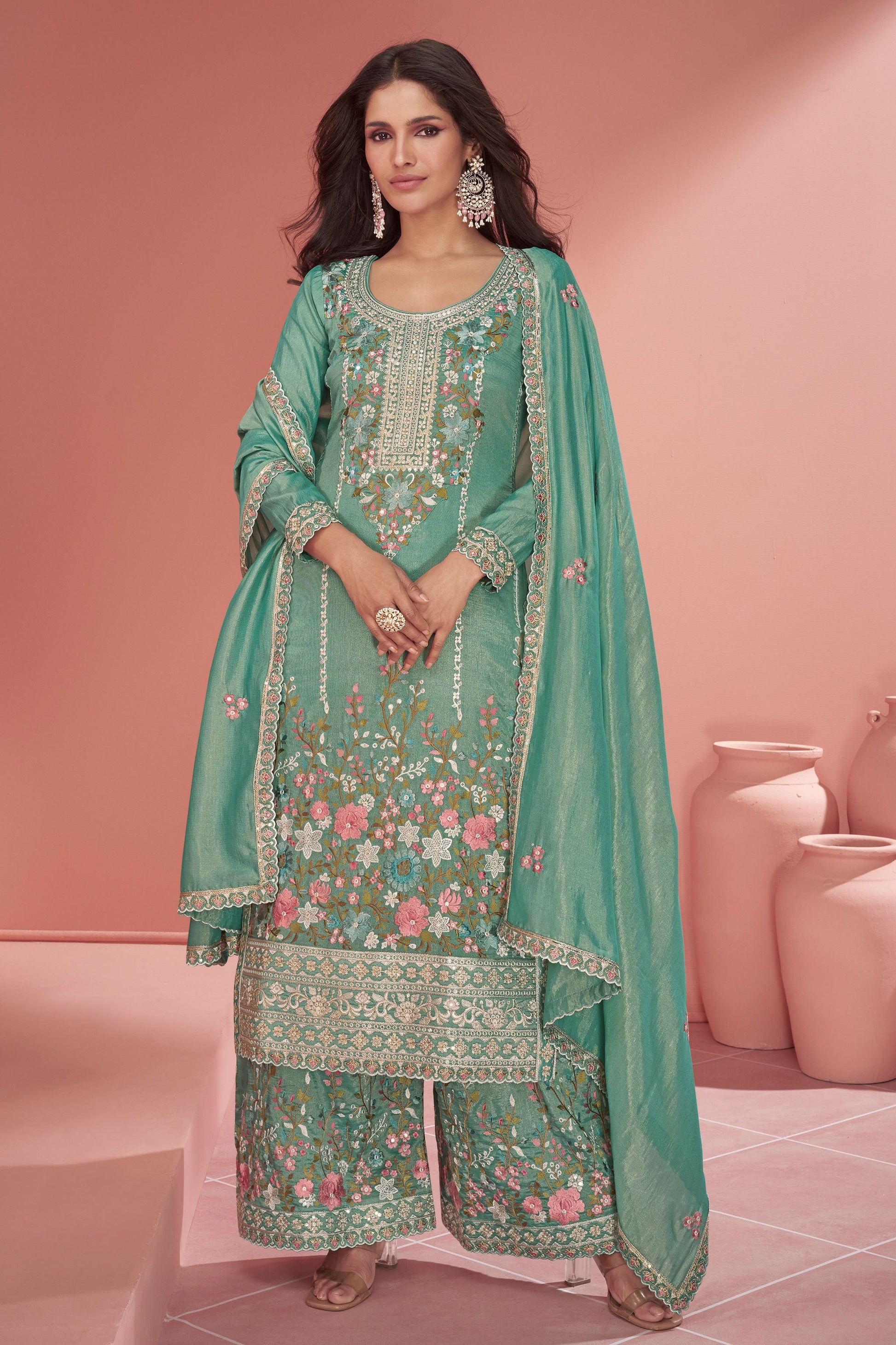 blue-green-embroidered-organza-silk-palazzo-suit-zbss100070_3_SareeButa.com