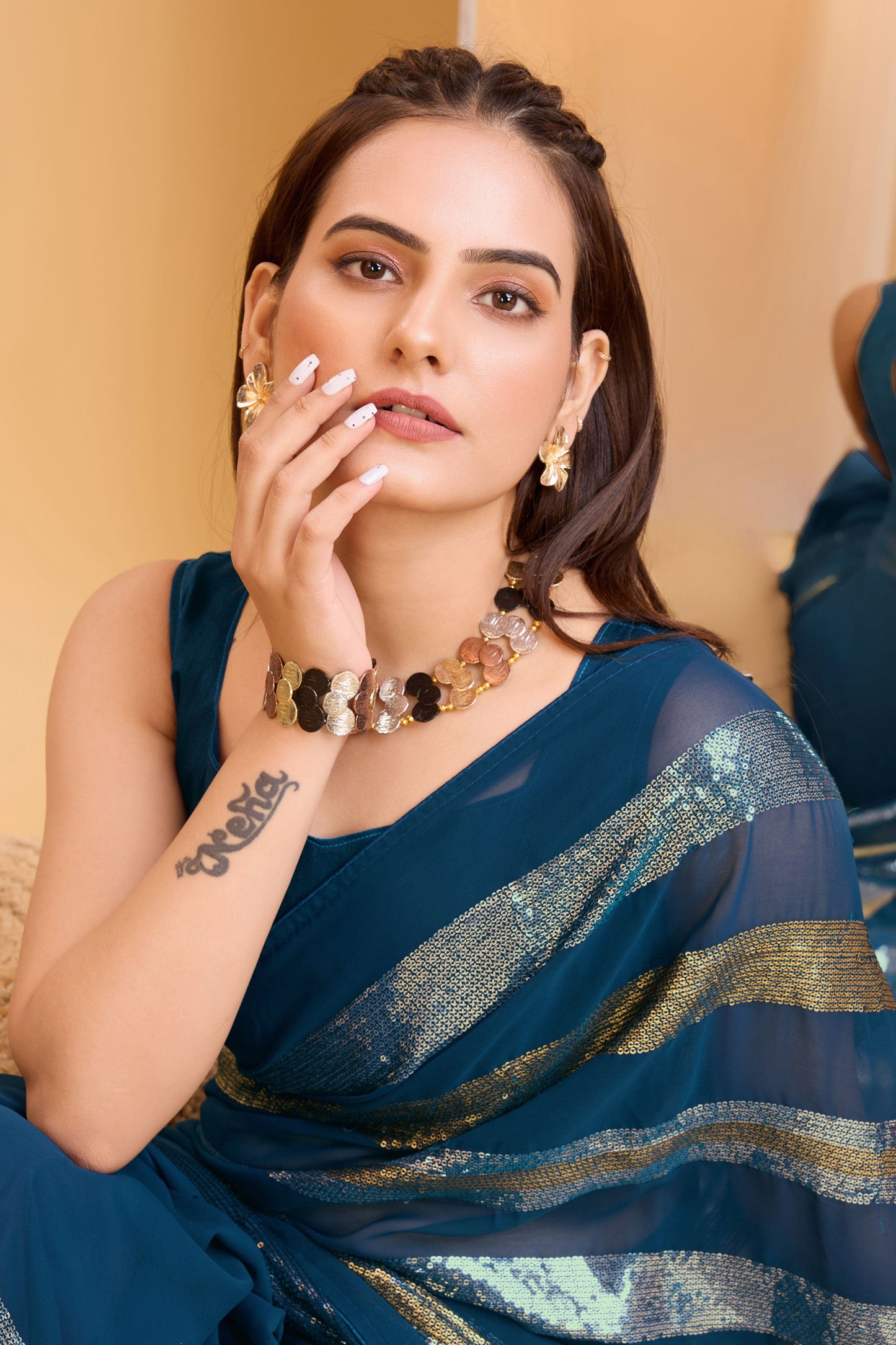 blue-green-georgette-sequin-saree-zb130566_2_SareeButa.com