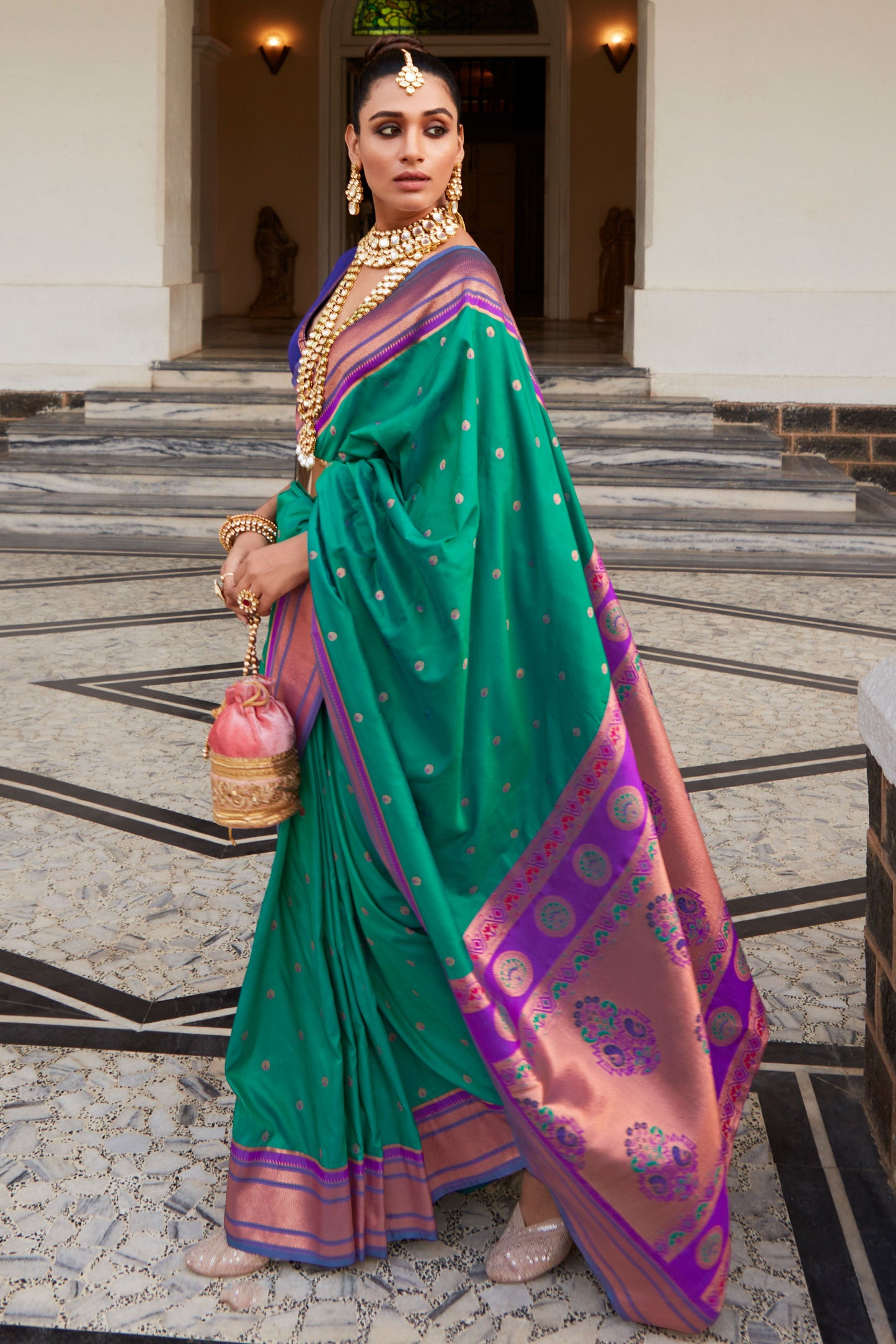 blue-green-paithani-saree-zb131938_1_SareeButa.com