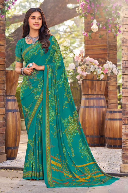 blue-green-printed-crepe-saree-zb130900_1_SareeButa.com