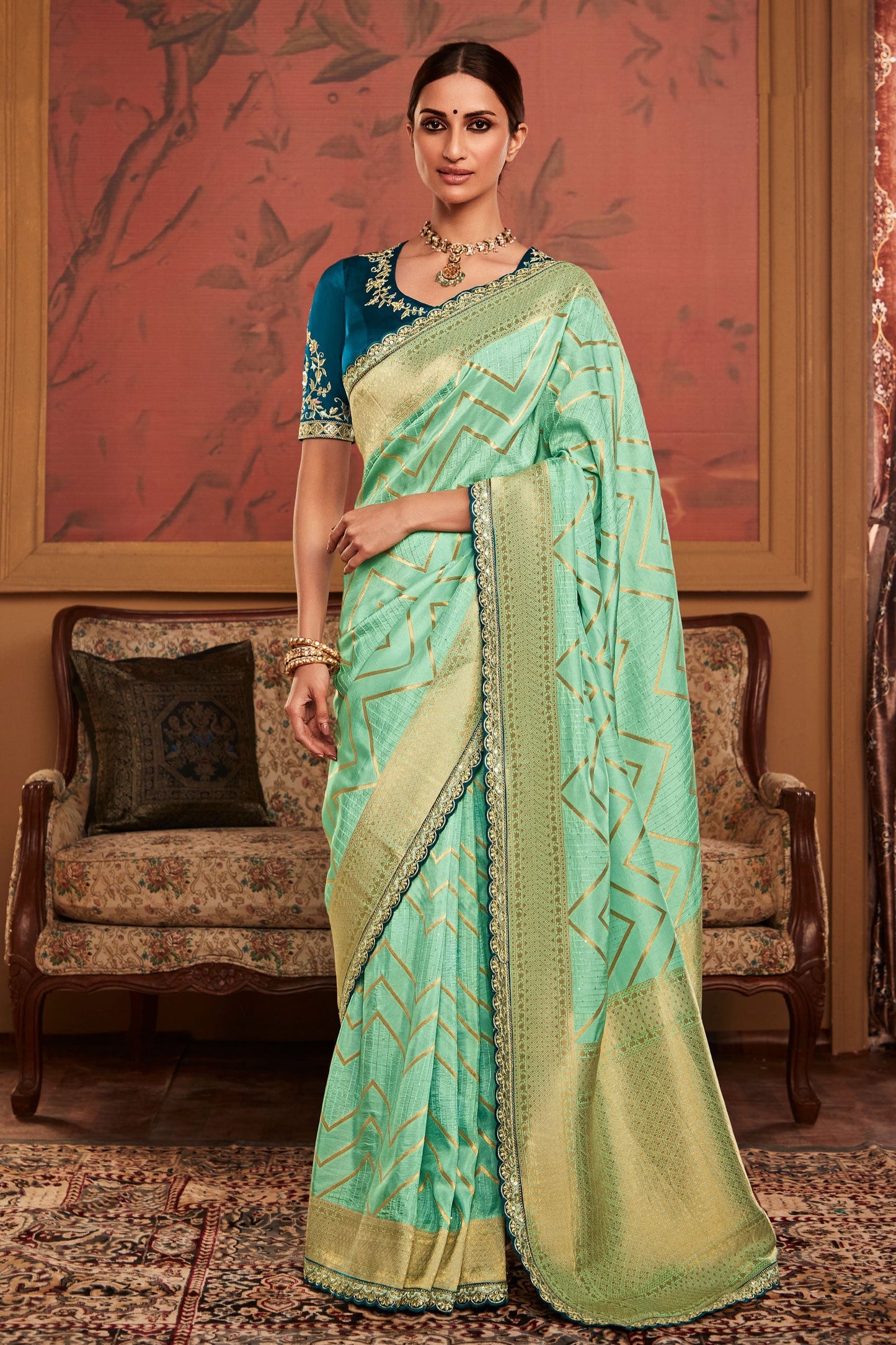 blue-green-woven-dola-silk-saree-zb131419_1_SareeButa.com