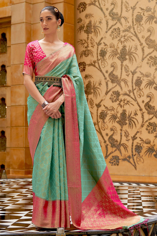 blue-green-woven-silk-saree-zb140092_1_SareeButa.com