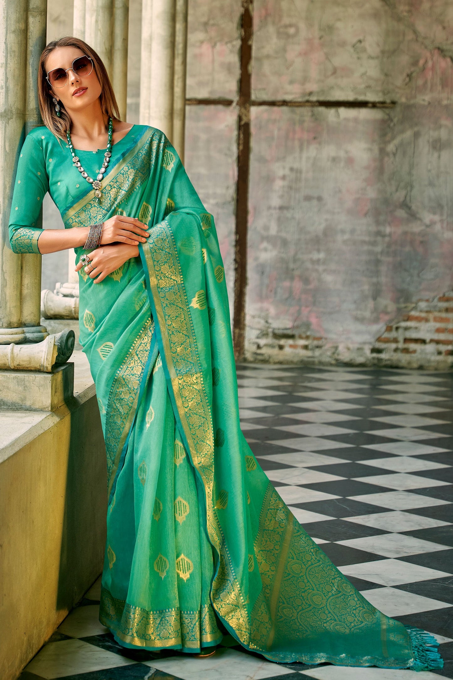 blue-green-woven-tissue-silk-saree-zb131195_3_SareeButa.com