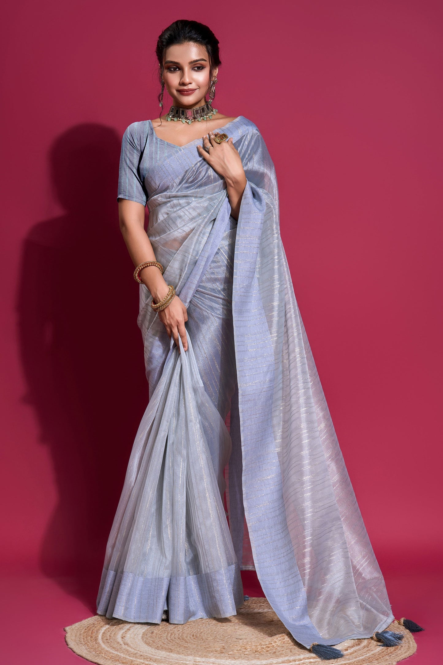 blue-woven-organza-saree-zb131956_1_SareeButa.com