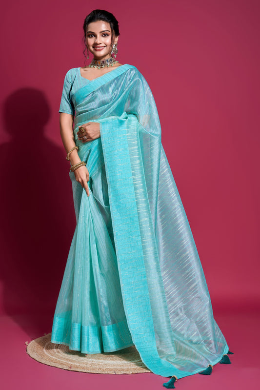 blue-woven-organza-saree-zb131958_1_SareeButa.com