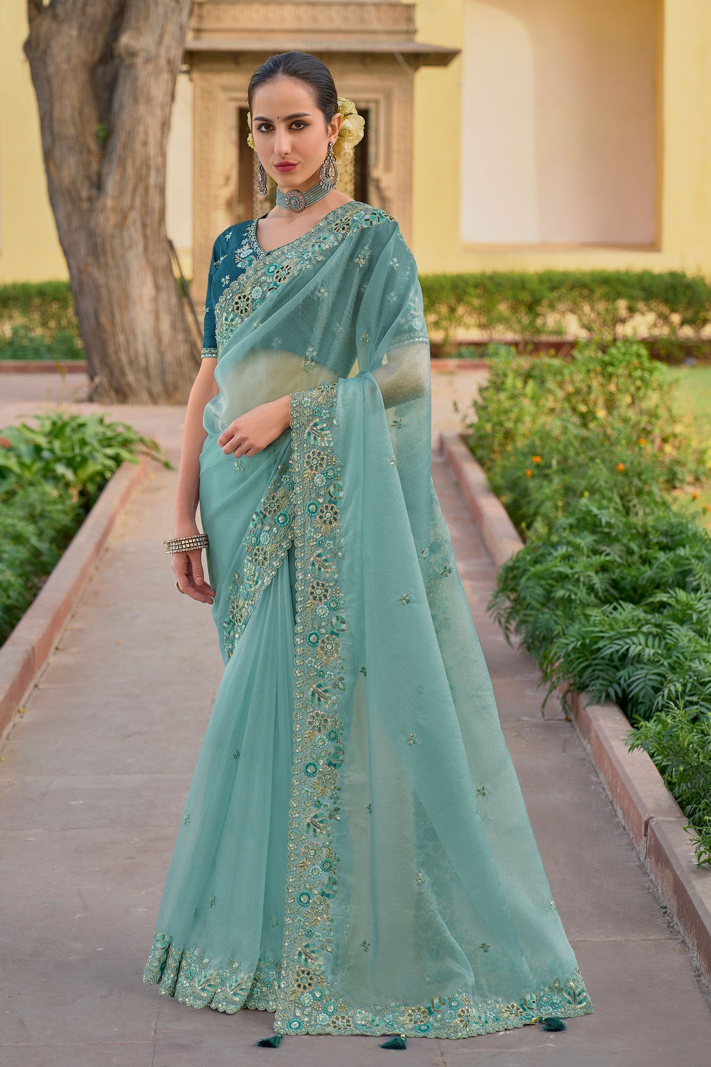 blue-organza-silk-saree-zb130791_1_SareeButa.com