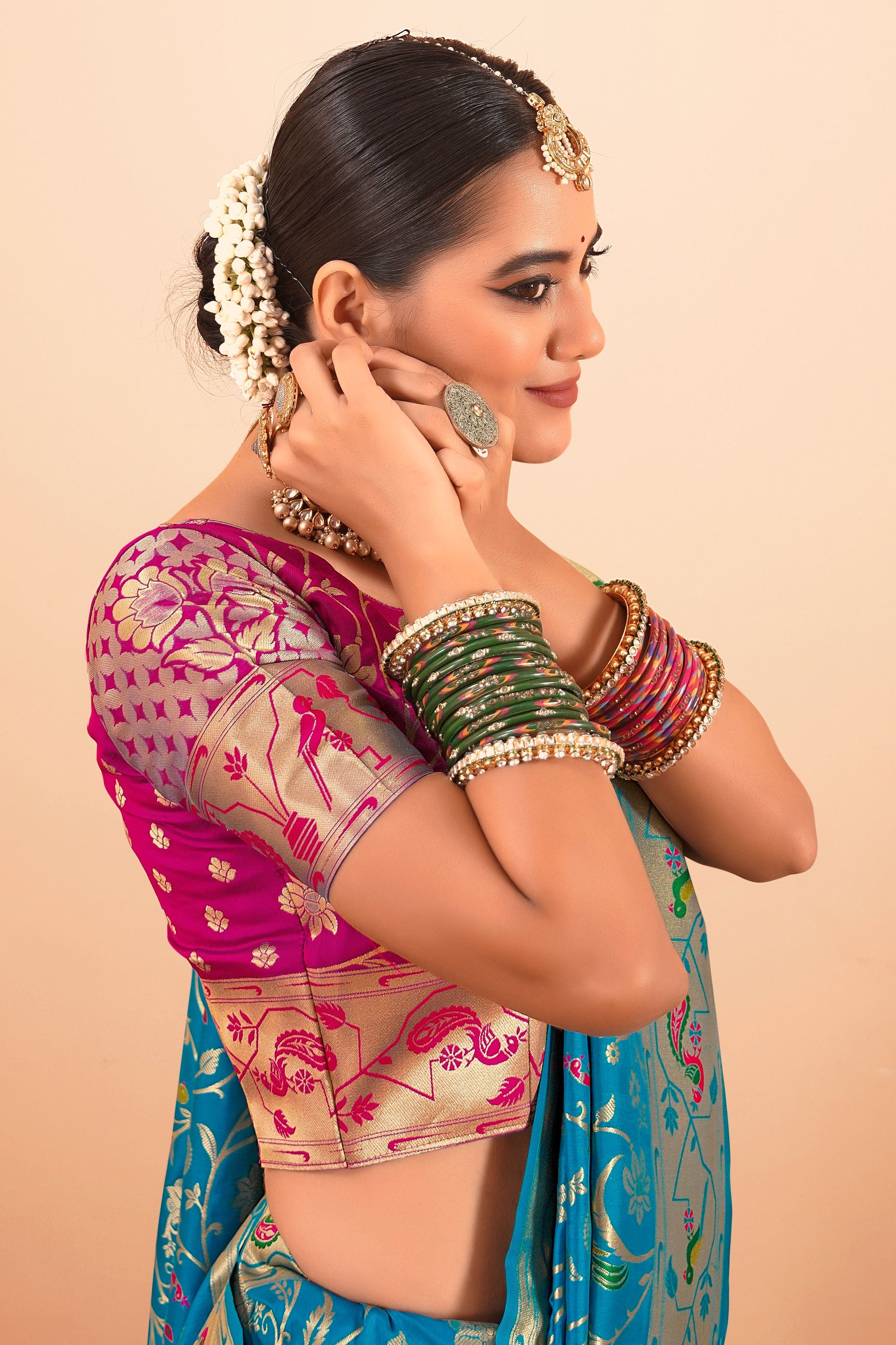 Blue Paithani Silk Saree-ZB133974_2_SareeButa.com