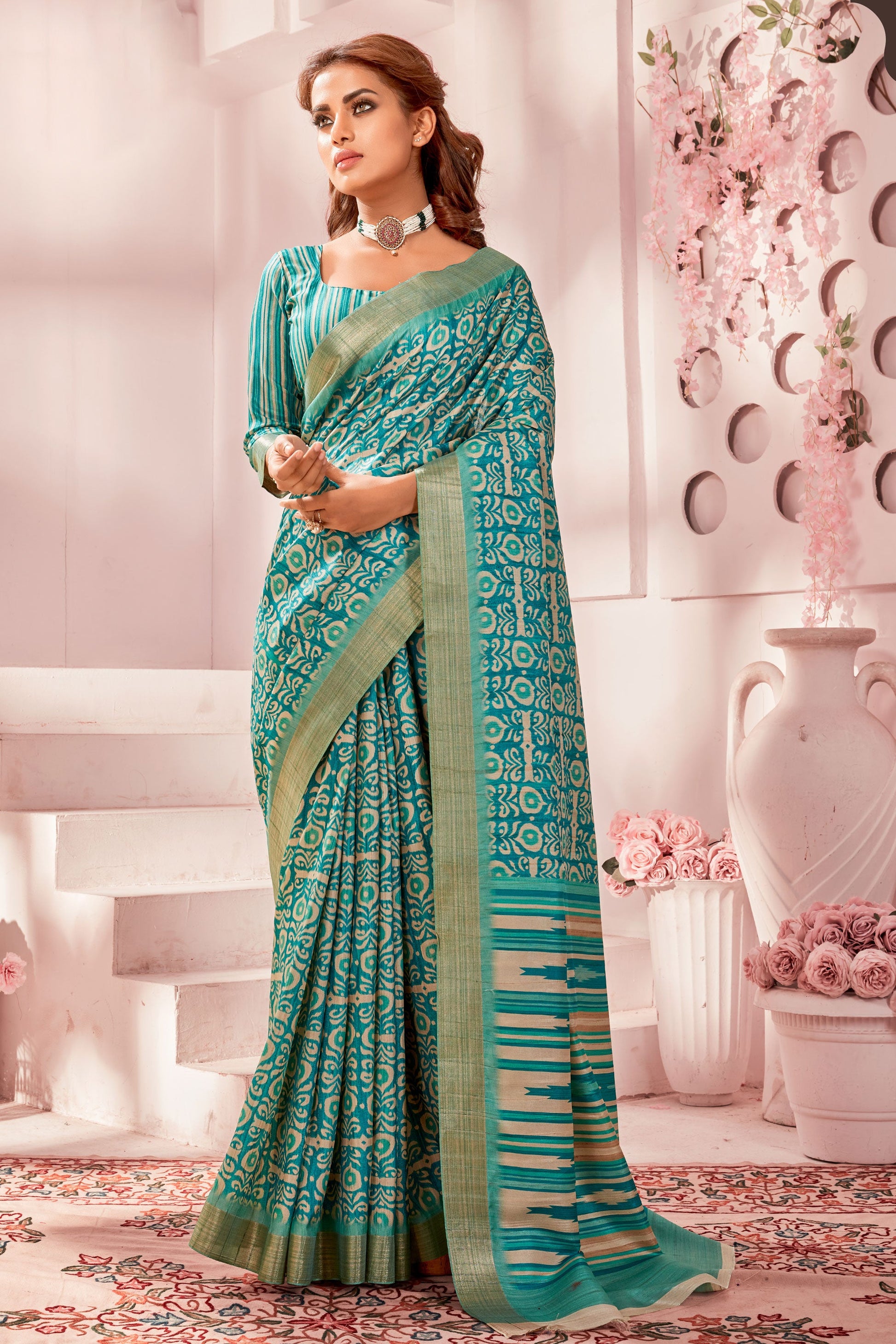 blue-printed-art-silk-saree-zb131203_1_SareeButa.com