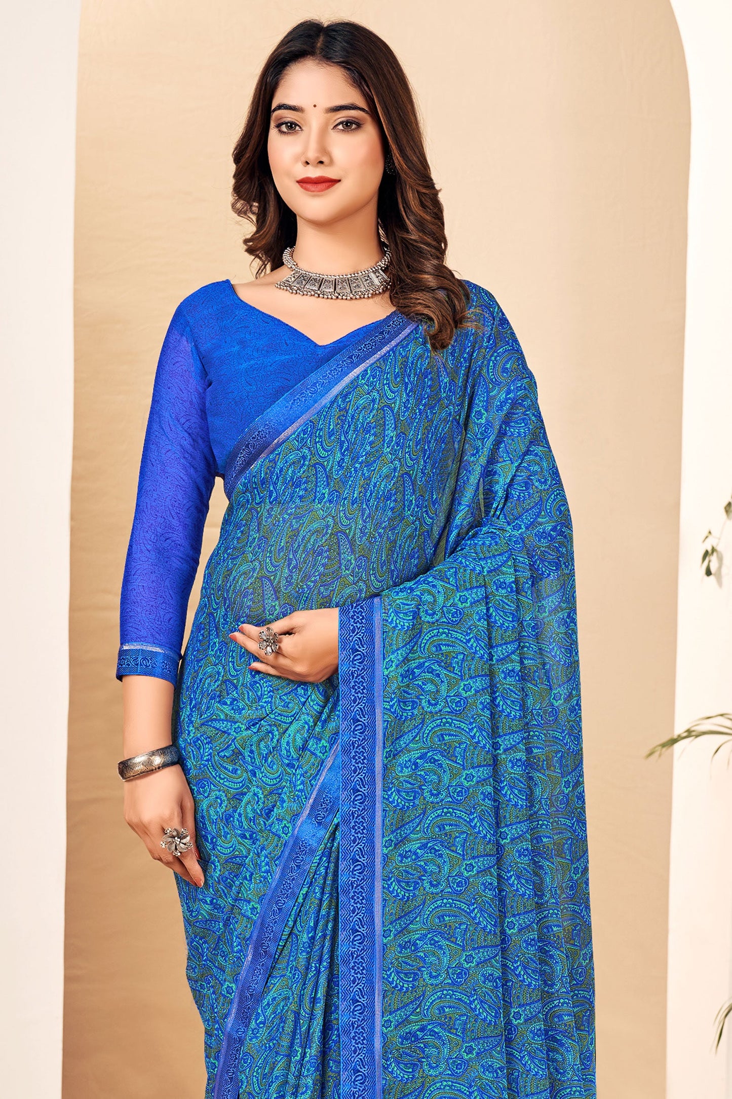 blue-printed-chiffon-saree-zb132691_2_SareeButa.com