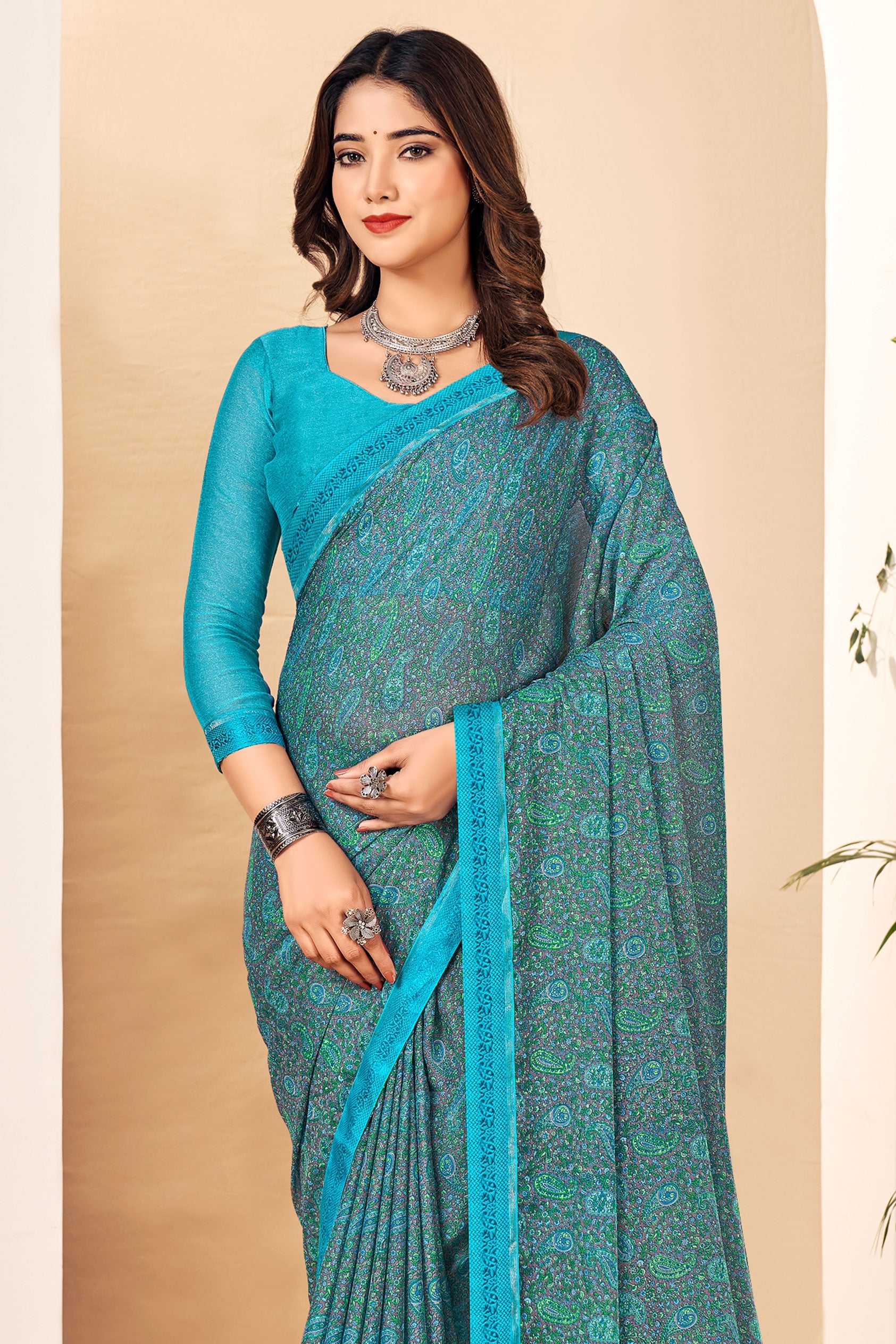 blue-printed-chiffon-saree-zb132695_2_SareeButa.com