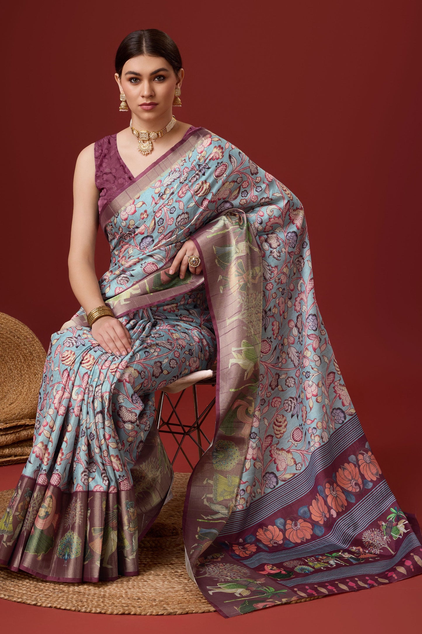 blue-printed-cotton-silk-saree-zb131894_4_SareeButa.com