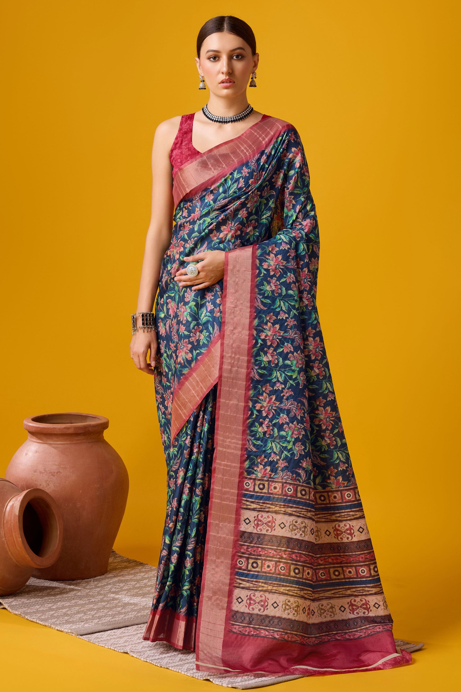 blue-printed-cotton-silk-saree-zb131899_1_SareeButa.com