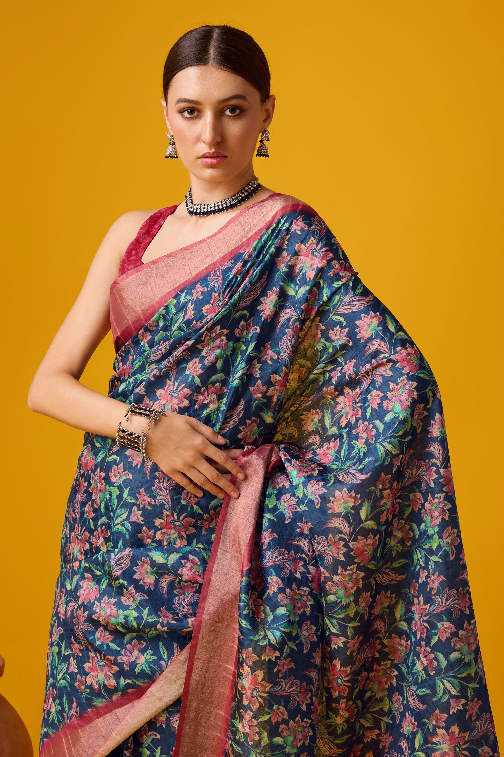 blue-printed-cotton-silk-saree-zb131899_2_SareeButa.com