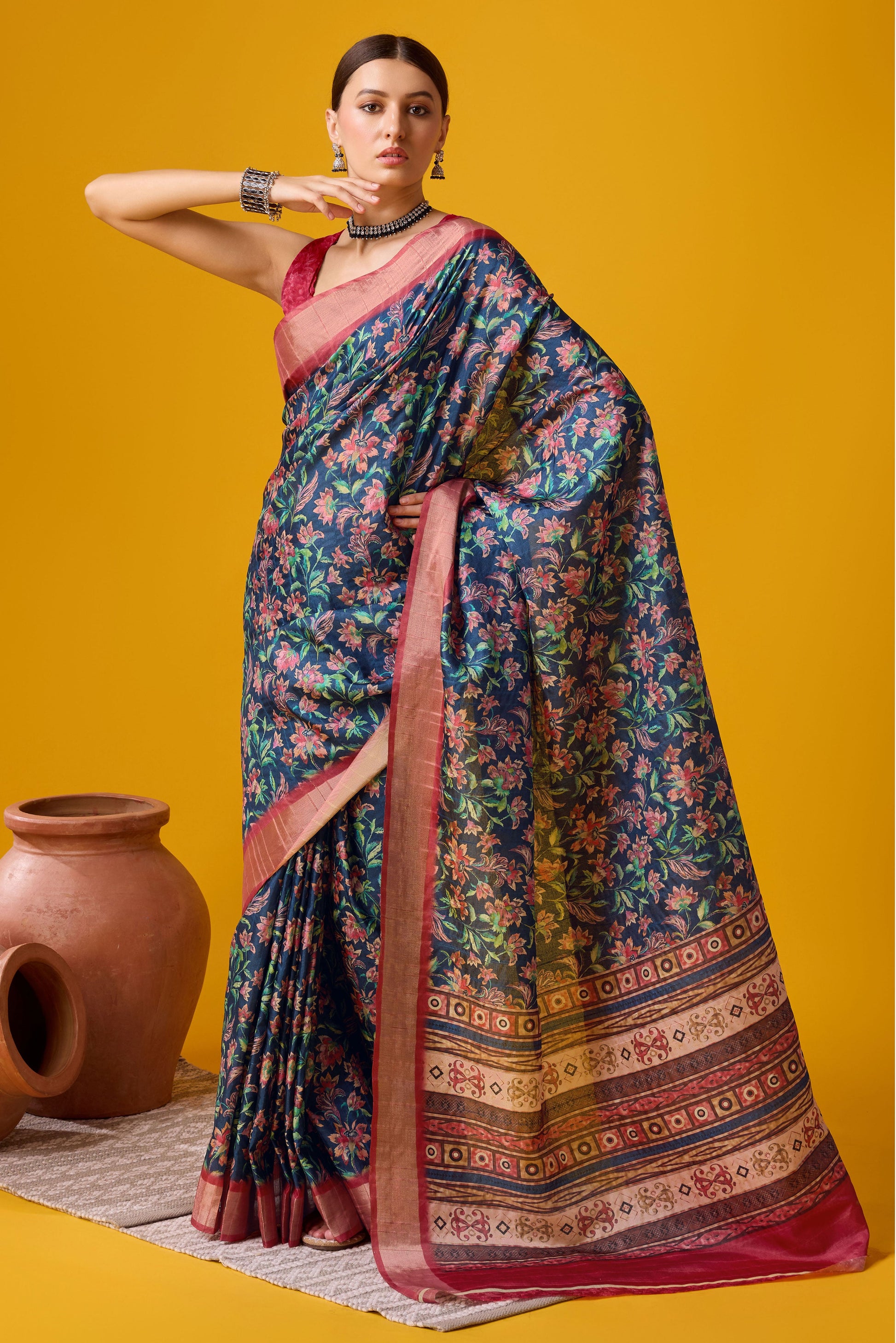 blue-printed-cotton-silk-saree-zb131899_4_SareeButa.com